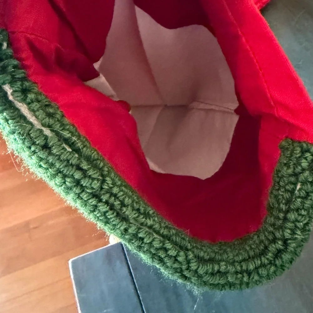 Glitzhome Beagle Dog Hooked needlepoint Christmas Stocking.